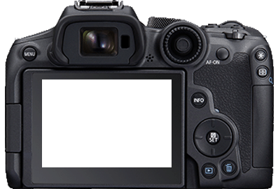 CANON EOS R7 黑色背面